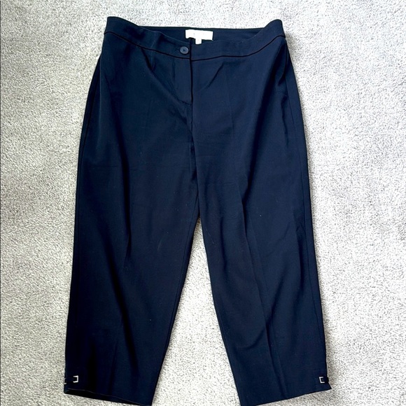 Talbots Navy Dress Pants Tailored Cropped size 10 Petite - Picture 1 of 8